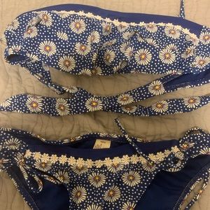 Sunflower bathing suit set